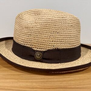 Goorin Bros Toquilla Straw Panama style Fedora Hat XL